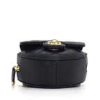 Chanel Shoulder Bag Quilted Heart Chain Onwards Black Bordeaux Lambskin — view 4