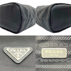 Prada Drawstring Nylon Purse Pouch Black — view 6