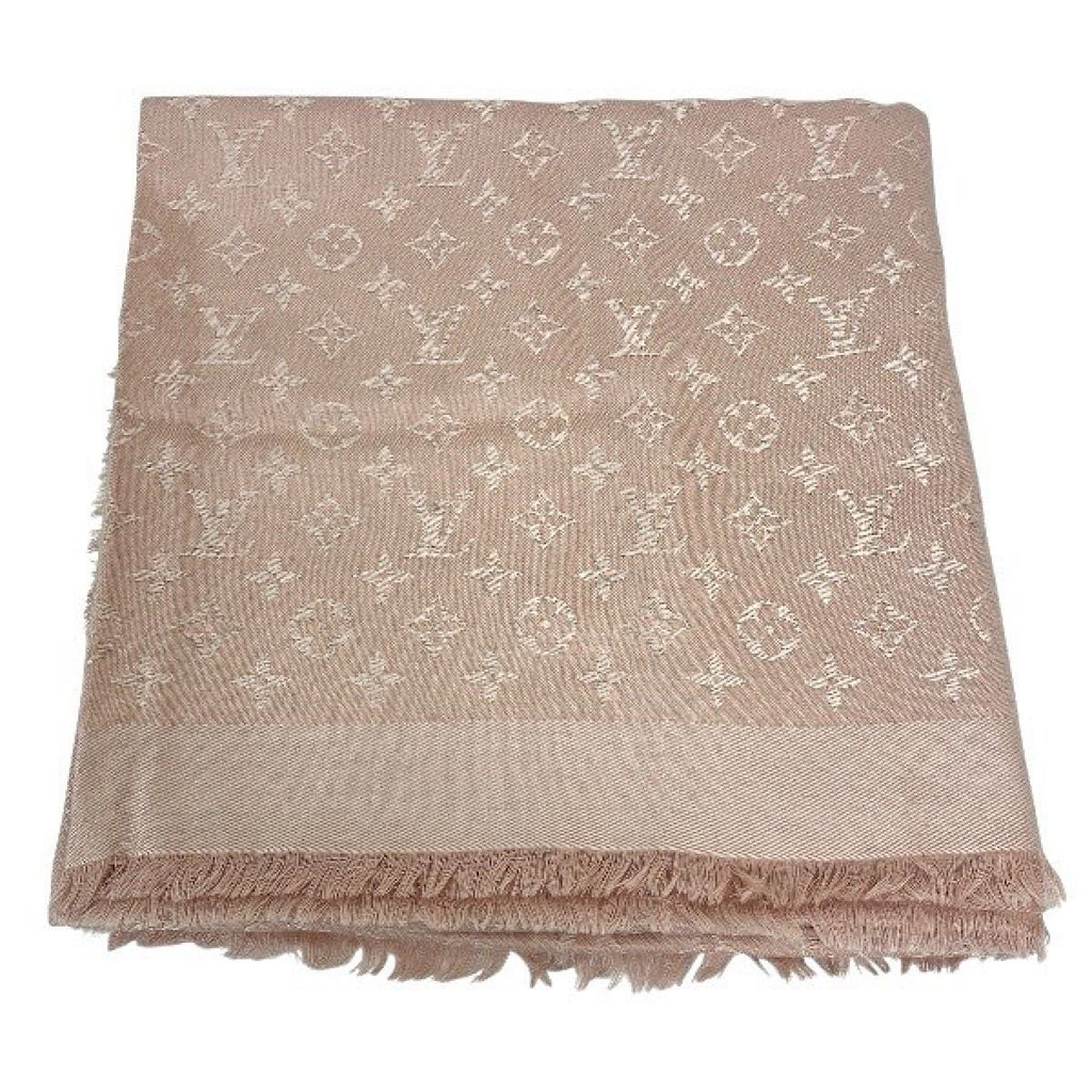 Louis Vuitton Shawl Monogram Silk Wool Scarf — view 2