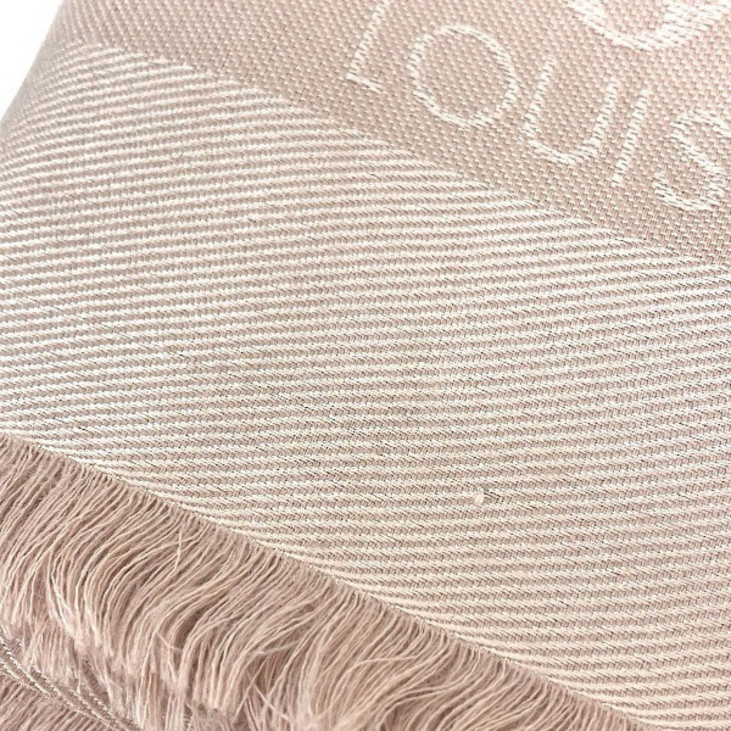 Louis Vuitton Shawl Monogram Silk Wool Scarf — view 7