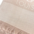 Louis Vuitton Shawl Monogram Silk Wool Scarf — view 7