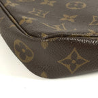 Louis Vuitton Shoulder Bag Pochette Monogram Canvas Brown — view 7