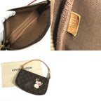 Louis Vuitton Shoulder Bag Pochette Monogram Canvas Brown — view 9
