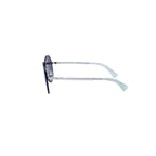 Chanel CC Logo Round Shape Mirror Sunglasses Silver Gray Eyewear — view 6