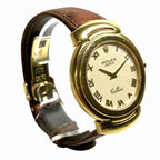Rolex Cellini Watch 18k Leather Quartz Beige Dial — view 3