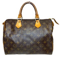 Louis Vuitton Speedy 30 Monogram Handbag Leather