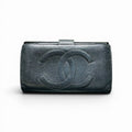 Chanel CC Logo Bifold Wallet Caviar Leather
