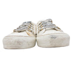 Dior Walk'n' Sneakers Low Cut Shoes Logo Lace Up Canvas 39 White — view 4