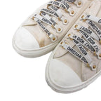 Dior Walk'n' Sneakers Low Cut Shoes Logo Lace Up Canvas 39 White — view 5