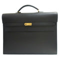 Hermes Kelly Depeche 38 Ardennes Black GD Handbag
