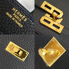 Hermes Kelly Depeche 38 Ardennes Black GD Handbag — view 7