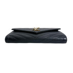 Saint Laurent Cassandra Wallet Button Type Black — view 3