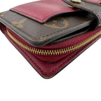 Louis Vuitton Compact Wallet Portefeuille Juliette Monogram Leather Bifold Brown — view 6