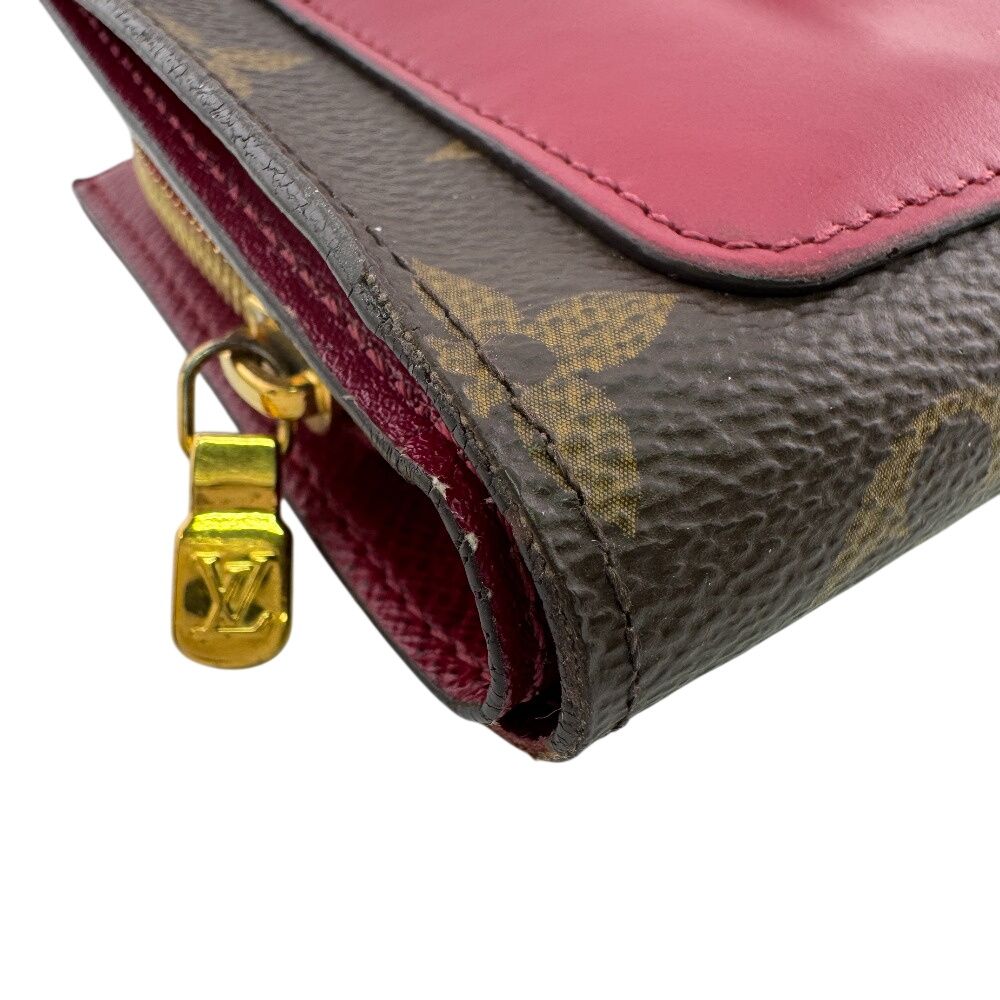 Louis Vuitton Compact Wallet Portefeuille Juliette Monogram Leather Bifold Brown — view 4
