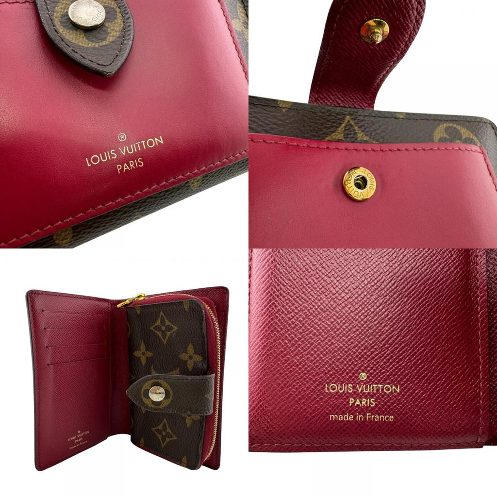 Louis Vuitton Compact Wallet Portefeuille Juliette Monogram Leather Bifold Brown — view 7