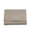 Loewe Compact Wallet Vertical Small Anagram Leather Trifold White