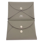 Hermes Calvi Duo Coin Case Evercolor Gray Grimeia — view 8
