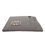 Loewe Anagram Plain Card Holder Case Calf Gray Silver — view 4