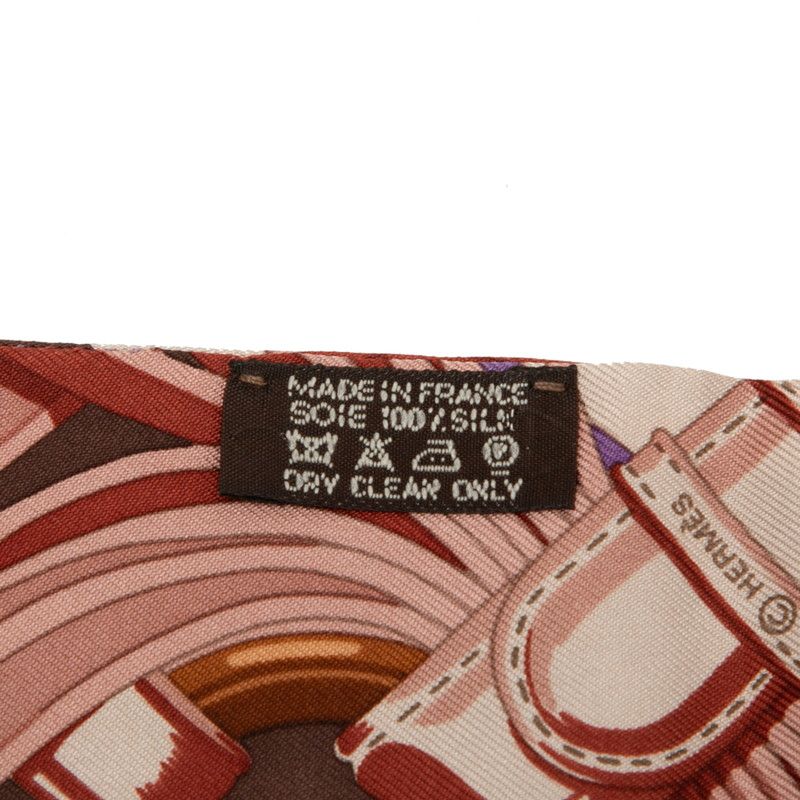 Hermes Twilly Coaching Scarf Multicolor Silk — view 5