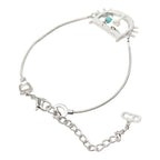 Dior Cat Motif Chain Bracelet Silver Metal — view 2