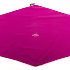 Hermes Losange Logo Diamond Shawl Scarf Purple White Silk — view 3
