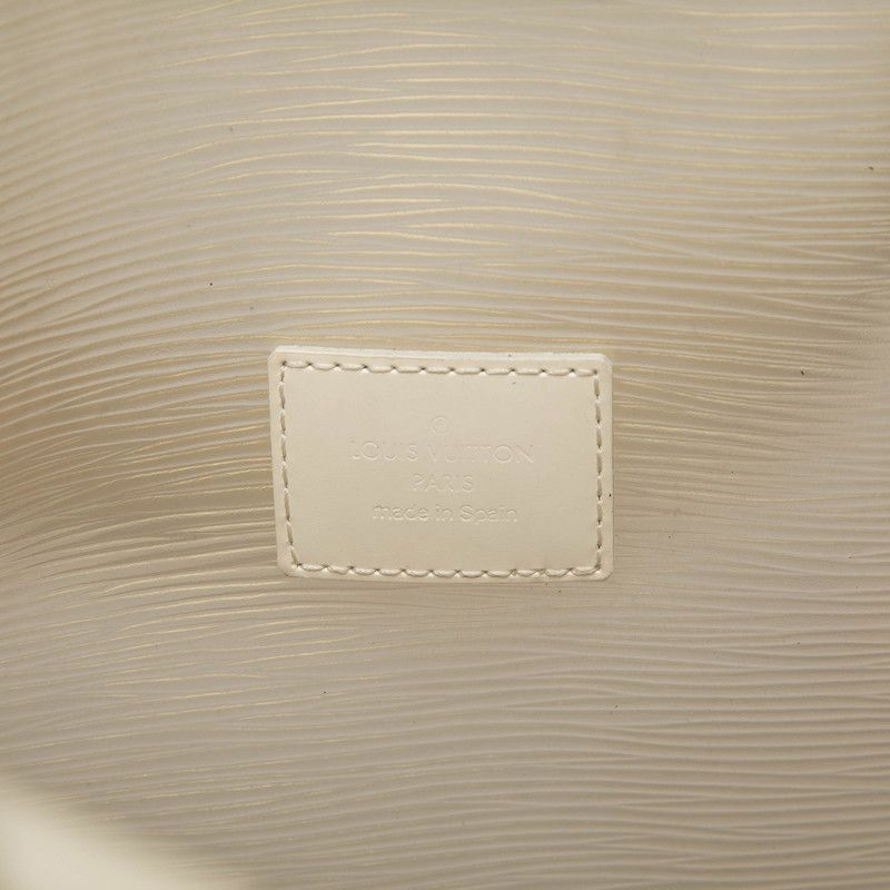Louis Vuitton Epi Plage Lagunbay Shoulder Bag Tote Gold White Vinyl Leather — view 5
