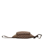Louis Vuitton Damier Bum Bag Melville Brown Leather — view 3