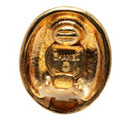 Chanel Mademoiselle Oval Earrings Gold Plated — view 3