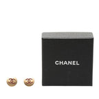 Chanel CC Logo Earrings Gold Plated Rhinestone — view 4