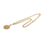 Chanel 31 Rue Cambon Vintage Coin Motif Chain Pendant Necklace Gold Plated — view 3
