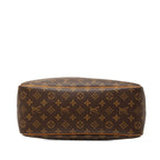 Louis Vuitton Monogram Deauville Handbag Brown Leather — view 3
