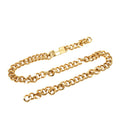 Chanel Logo Plate Chain Belt Gold Plated