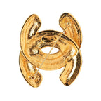 Chanel Quilted CC Logo Brooch Gold Plated — view 3