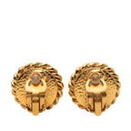 Chanel CC Logo Vintage Earrings Gold Plated Faux Pearl — view 2