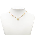 Louis Vuitton Essential Chain Pendant Necklace Gold Plated — view 7