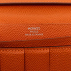 Hermes Bearn Souffle Wallet Orange Veau Epsom — view 8