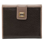 Gucci Vintage Bifold Wallet 035 959 Black Brown Leather