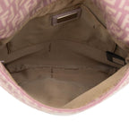Fendi Zucchino Crossbody Shoulder Bag Light Purple Canvas Leather — view 6