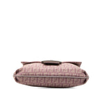 Fendi Zucchino Crossbody Shoulder Bag Light Purple Canvas Leather — view 3