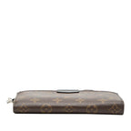Louis Vuitton Monogram Macassar Zippy Dragonne L-shaped Zipper Wallet Brown — view 3