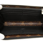 Louis Vuitton Monogram Macassar Zippy Dragonne L-shaped Zipper Wallet Brown — view 4