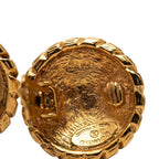 Chanel Vintage CC Logo Earrings Gold Plated — view 3