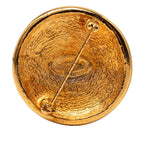 Chanel CC Logo Round Brooch Gold Plated — view 2