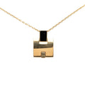 Hermes Irene Pendant Necklace Gold Plated