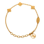 Louis Vuitton Monogram Flower Full LV Circle Bracelet Gold Plated — view 3