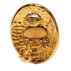 Chanel CC Logo Vintage Earrings Gold Plated — view 3