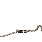 Louis Vuitton Monogram Eclipse Collier Charm Necklace Black Silver Metal — view 7