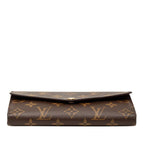 Louis Vuitton Monogram Portefeuille Sarah Wallet Brown Fuchsia Leather — view 3