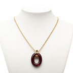 Louis Vuitton Pendentif Gimmeakuru Pendant Necklace Gold Red Plated — view 6