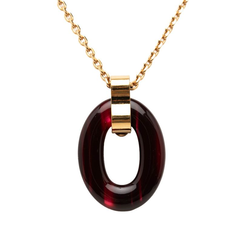 Louis Vuitton Pendentif Gimmeakuru Pendant Necklace Gold Red Plated — view 2